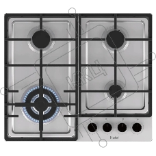 Газовая варочная поверхность Haier HHQ-M64CTQX, 4 конфорки, нержавеющая сталь, 8500 Вт