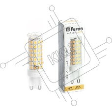 Лампа светодиодная FERON LB-434 (38146) 9 вт 230в G9 теплый капсульная