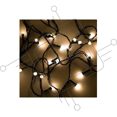 Гирлянда светод. Funray Минишарики, SE-MINI-110WW, 10М, 100LED, тепл.бел,темно-зел.шн 0,7м, контр