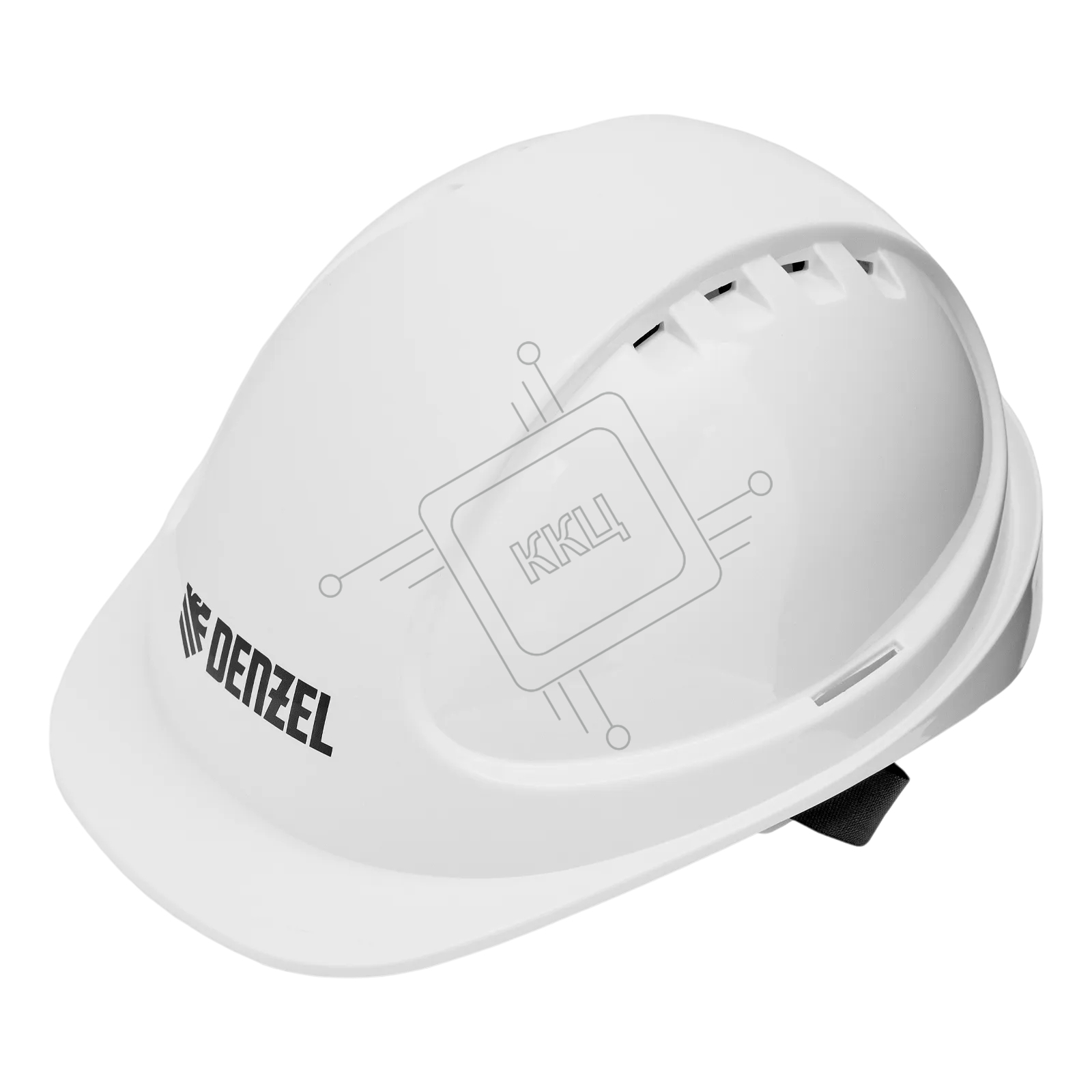 Каска защитная ударопрочная Denzel ABS/PC, плавная регулировка, модель "Форвард" (К-05), белая