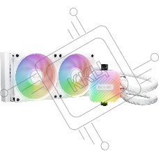 Водяное охлаждение для процессора be quiet! LIGHT LOOP 240мм белый (250W, 240мм, White, ARGB/ Fans: 2x120мм, 61.8CFM, 34.9dBA, 2100RPM/ Pump 2900RPM, Rad thickness 27мм/ S: 1851, 1700, 1200, 115X, AM5, AM4)