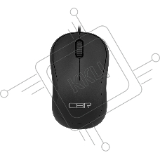 Мышь проводная CBR CM 106 черный, 1000 dpi, USB, кнопки - 3