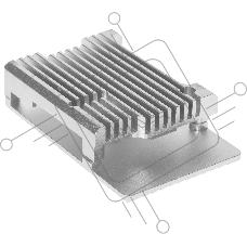 Корпус Qumo Aluminum case without fan,  Raspberry Pi 3, silver(RS024)