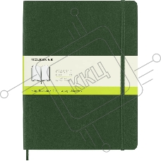 Блокнот Moleskine CLASSIC SOFT QP623K15 XLarge 190х250мм, 192 страниц, нелинованный, мягкая обложка, зеленый