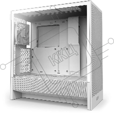 Компьютерный корпус без блока питания NZXT H5 Flow (2024), Midi-Tower, TG, 2x120мм, 1xUSB-A 3.2 + 1xUSB-C 3.2, E-ATX, ATX, mATX, mITX белый