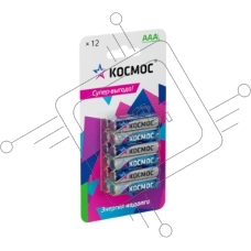 Элемент питания алкалиновый AAA/LR03 BP-12 (блист.12шт) КОСМОС KOCLR03BL12
