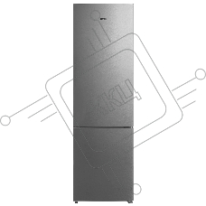 Холодильник CENTEK CT-1735 нержавеющая сталь двухкамерный 245/76л морозилка снизу, No Frost