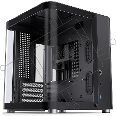 Корпус без блока питания Корпус JONSBO TK-1 Black 2.0 MATX без БП, mini-ITX, micro-ATX, черный