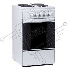 Плита электрическая Flama AE 1406 W белый, конфорок 4 электрических, духовка 50 л, 50 см x 85 см x 60 см