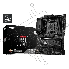 Материнская плата MSI B550-A PRO, AM4, AMD B550, 4xDDR4, 6xSATA, 2xM.2, 1xPCI-E 4.0 x16, 1xPCI-E 3.0 x16, 2xPCI-E x1, 1xHDMI, 1xDP, 1x 1Gb LAN, 4xUSB-A 2.0, 2xUSB-A 3.2 Gen 1, 1xUSB-A 3.2 Gen 2, 1xUSB-C 3.2 Gen 2, 6x3.5 мм, 7.1, ATX