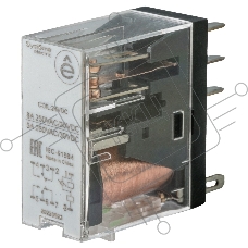 Реле 8A 2CO 24VDC тест кнопка LED