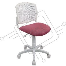Кресло детское Бюрократ CH-W296NX/26-31 TW-15 белый, спинка сетка, сиденье розовый 26-31