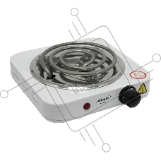 Плита настольная электрическая Atlanta ATH-1734 белый, одноконфорочная