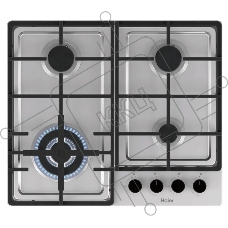 Газовая варочная поверхность Haier HHQ-M64CTX, 4 конфорки, нержавеющая сталь, 8300 Вт