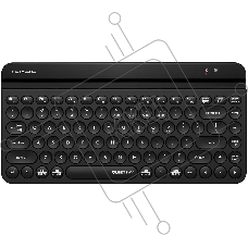 Клавиатура A4Tech Fstyler FBK30 черный/серый USB беспроводная BT/Radio slim Multimedia (FBK30 BLACKCURRANT)