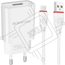 Зарядное устройство BOROFONE (6931474700735) для micro USB BA20Am белый