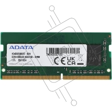 Оперативная память A-DATA, DDR4, 8GB (1x8GB), 3200 MHz, CL22, без радиатора, SO-DIMM, OEM