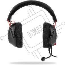 Наушники с микрофоном Оклик HS-L305G черный/красный 2м мониторные оголовье (2060511)
