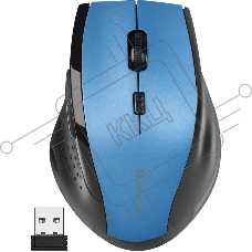 Мышь беспроводная Defender Accura MM-365 синий, 1600 dpi, радиоканал, USB, кнопки - 6