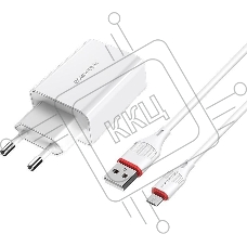 СЗУ BOROFONE (6931474702470) B21Am белый 1USB 3.0A QC3.0 быстрая зарядка СЗУ BOROFONE (6931474702470) B21Am белый 1USB 3.0A QC3.0 быстрая зарядка