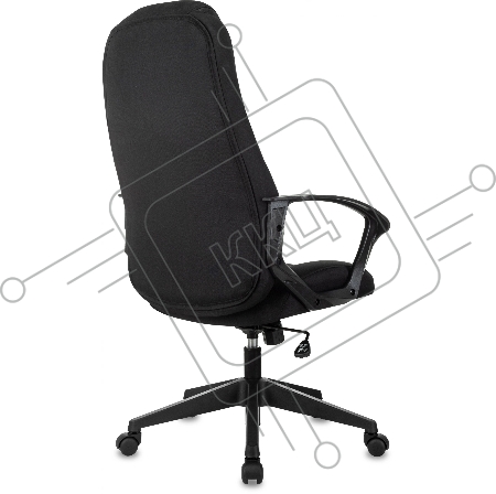 Кресло игровое Zombie 200 черный ткань/эко.кожа крестов. пластик