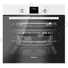 Электрический духовой шкаф Simfer B6EW56024, встраиваемый, белый