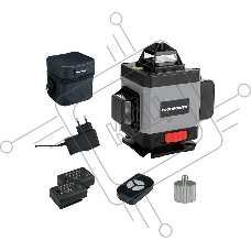 Лазерный нивелир ProfiPower NL-7016G (16 лучей, лазер - зеленый, Li-ion - 1шт., пульт ДУ, переходник,З/У, сумка-чехол)