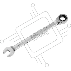 Ключ комбинированный Denzel, с трещеткой, 11 мм