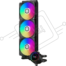 Система водяного охлаждения PcCooler DA360 BK ARGb Soc-AM5/AM4/1200/1700/1851 черный 4-pin Al 300W Ret (DA360-BKAWXX-GL)