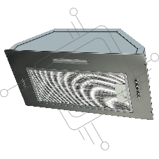 Встраиваемая вытяжка MONSHER ANGERS 60 Acier, ширина 60 см, отвод/рециркуляция, 500 м3/час, механическое кнопочное управление, 3 скорости, светодиодное освещение 1х5 Вт, металлические жироулавливающие фильтры, угольный фильтр KFY (опция), уровень шума 45 