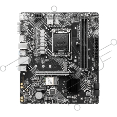 Материнская плата MSI PRO H610M-G WIFI H610, LGA1700, 2*DDR5, 1*PCIEx16, 1*PCIEx1, 1*M.2, 4*USB3.2Gen1, 6*USB2.0, 4*SATA3.0, 1G, VGA, DP, HDMI, M-ATX, RTL