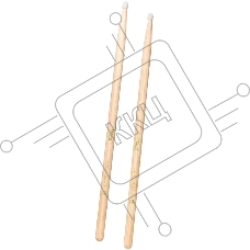Барабанные палочки STAGG SHV5AN деревянные, American Hickory 5AN, материал орех, с нейлоновыми наконечниками, 2 шт., подобранная пара по весу, цвету и звучанию, размеры (в упаковке) 410х20х20 мм, вес (в упаковке) 0,1 кг