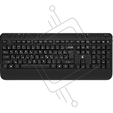 Клавиатура Оклик K257W черный USB беспроводная Multimedia (подставка для запястий) (2070286)