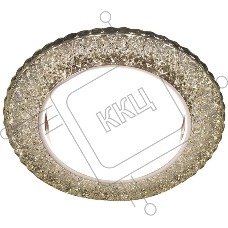 Светильник встраиваемый G298 CL/WW хром/прозрачный GX53+3W(LED WARM)