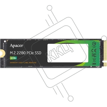 Накопитель Apacer SSD AS2280P4U 2TB M.2 2280 PCIe Gen3x4, R3500/W3000 Mb/s, 3D NAND, MTBF 1.8M, NVMe, 1300TBW, Retail, 5 years (AP2TBAS2280P4U-1)