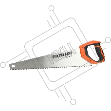 Ножовка PATRIOT WSP-450L, по дереву, 7 TPI крупный зуб, 3-х сторонняя заточка, 450мм