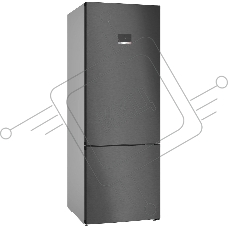 Холодильник Bosch KGN56CX30U нержавеющая сталь двухкамерный 400/105л морозилка снизу, No Frost