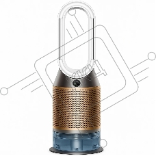 Очиститель-увлажнитель воздуха Dyson PH05 545007-01 белый/золотистый, 40 м², 5 л, HEPA H13, угольный фильтр, SCO-катализатор, УФ-стерилизация воды, управление со смартфона, датчики качества воздуха, 6 режимов работы