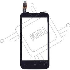 Сенсорное стекло (тачскрин) для Lenovo A376, черное