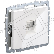 Розетка компьютерная IEK BRITE РК11-БрБ RJ45 кат.6 белый