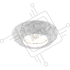 Светильник встраиваемый D2940 W белый гипс MR16
