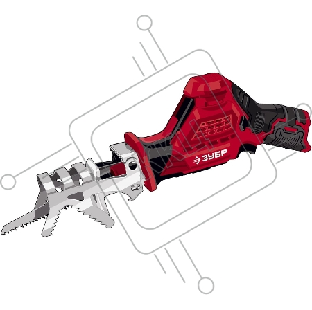 Пила сабельная ЗУБР 12В, без АКБ, в коробке, СПЛ-125