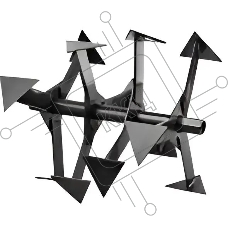 Фреза для культиваторов Интерскол 94100.008 (упак.:2шт)