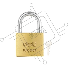 Замок навесной Deli DL508905 латунный, 40мм