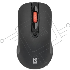 Мышь беспроводная Defender Nexus MS-195 черный, 1600 dpi, радиоканал, USB, кнопки - 4