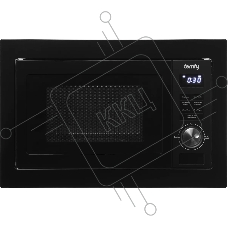 Микроволновая печь встраиваемая Domfy DM2540BW BG черный, 25 л, 900 Вт,  переключатели - поворотный механизм/кнопки