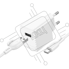 Зарядное устройство BOROFONE (6941991104664) BAS11Aa для Type-C белый