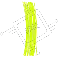 Леска для триммера Denzel круглая нарезанная 2,4 мм х 30 см 20 шт.тубус FLEX CORD