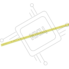 Трубка термоусаживаемая IEK ТТУ 1/0.5 желто-зеленая (1м)