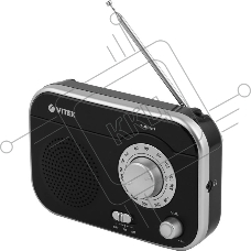 Радиоприемник Vitek VT-3593 (BK) Выходная мощность 1 вт. Динамики 1.Тип батареек UM-2/C